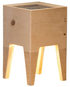 Ionizzatore e lampada in legno Vaia